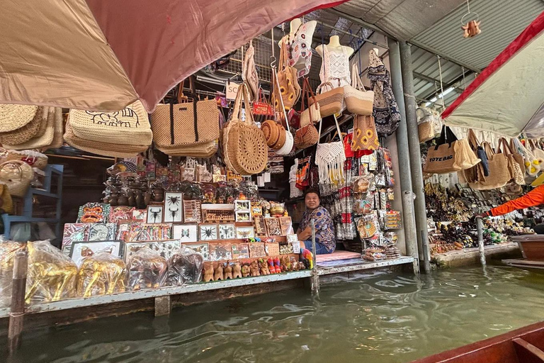 Private: Floating Market, Maeklong Train & Dragon Temple All-inclusive Package