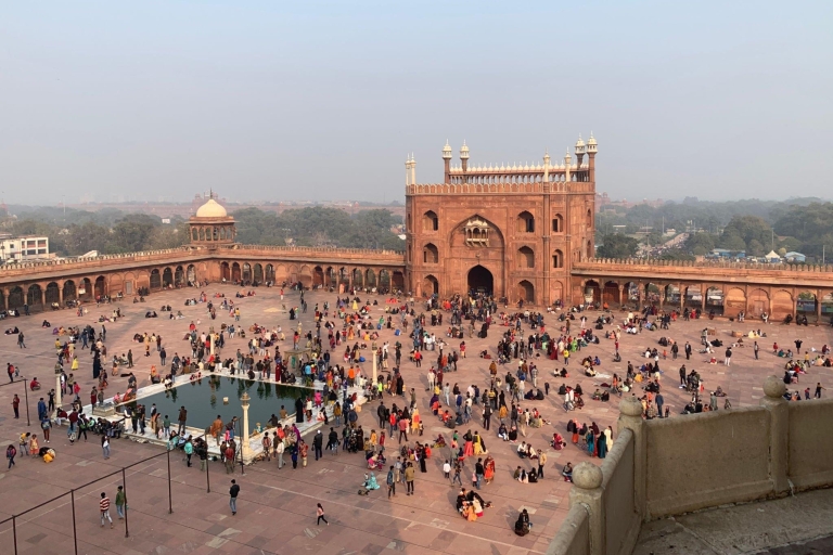 Depuis l'aéroport de Delhi : Visite guidée de l'ancienne et de la nouvelle Delhi pendant l'escale8 heures de visite de la vieille ville et de New Delhi
