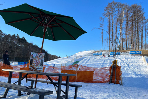 Play with Snow! at HOKKAIDO Snow park & Outlet Shopping Skiing and sledding experience full set plan