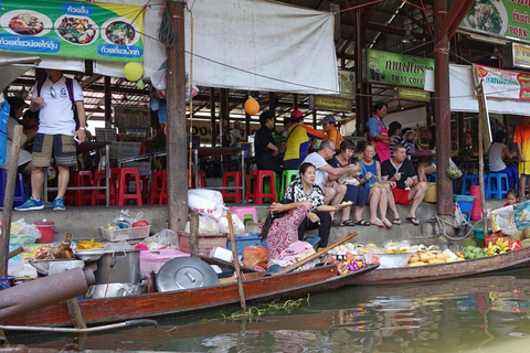 Floating Market on Paddle Boat & Dragon Temple Private Tour Private transport, Paddle Boat Ride + Live Tour Guide