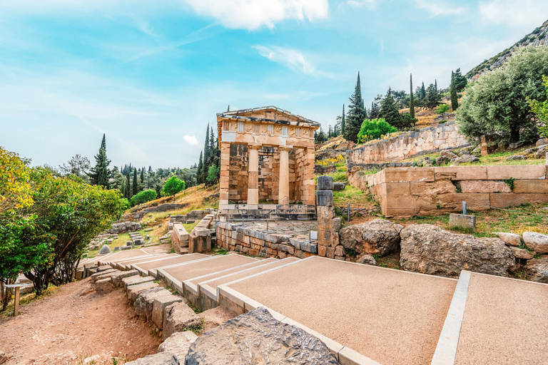 Athens: Private Tour of Delphi, Delphi Museum, and Arachova Tour Price with Entry Tickets