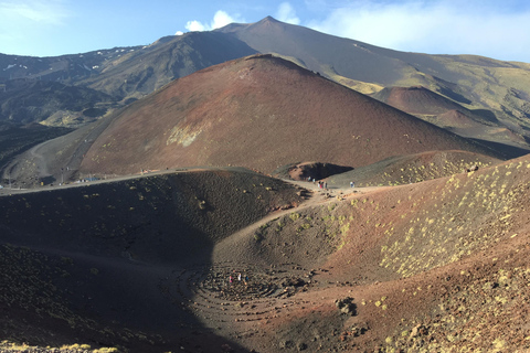 From Taormina: Mount Etna upper craters and Alcantara Gorges