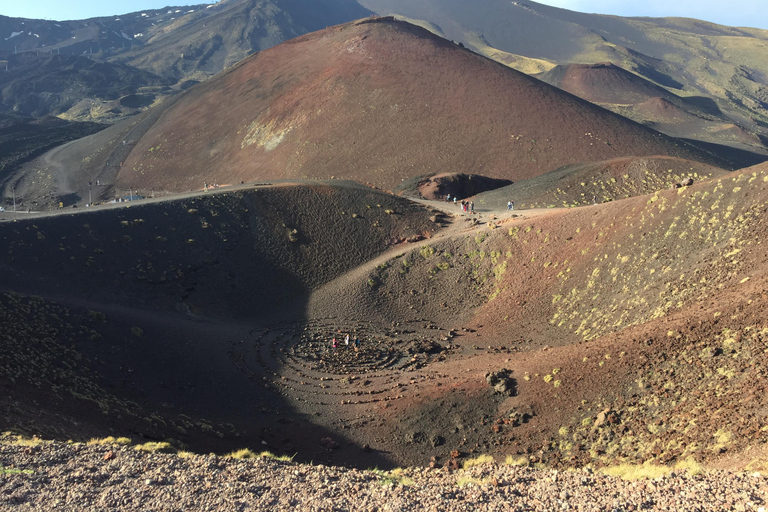 From Taormina: Mount Etna upper craters and Alcantara Gorges