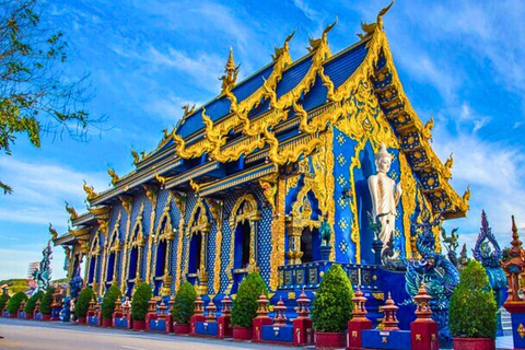 Chiang Mai : Temples du Bouddha blanc, du Bouddha bleu et du Grand Bouddha à Chiang Rai