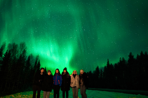 Rovaniemi: Excursão à aurora boreal com observação garantidaRovaniemi: tour da aurora boreal com avistamentos garantidos