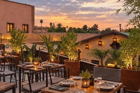 Marrakech Medina Night Tour with Rooftop Dinner