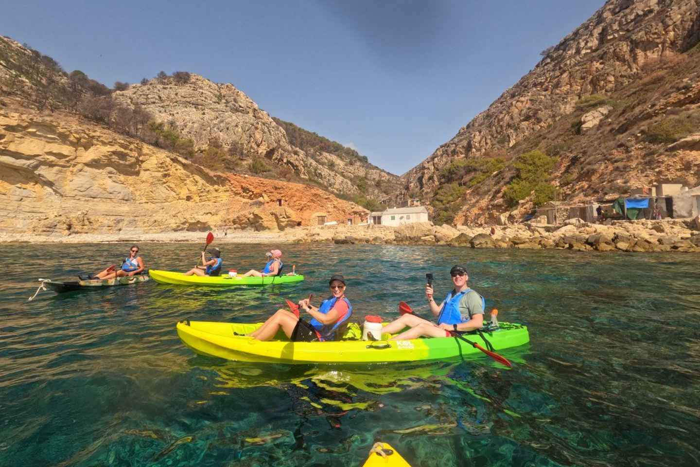 Moraig: Kayak Excursion to Moraig & Cave peces-testos