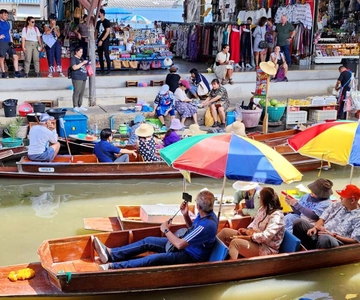 Bangkok: excursão ao Mercado Ferroviário de Maeklong e ao Mercado Flutuante