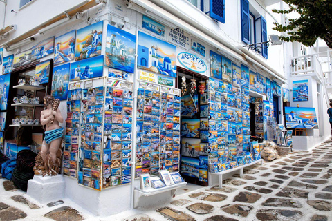 Promenade et shopping à l&#039;heure dorée dans la ville de MykonosFrançais | Promenade et shopping à l&#039;heure dorée dans la ville de Mykonos