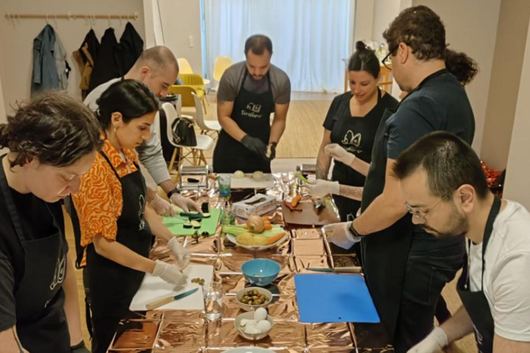 Atelier de cuisine sicilienne à Berlin avec boissons à volontéMenu poisson Berlin