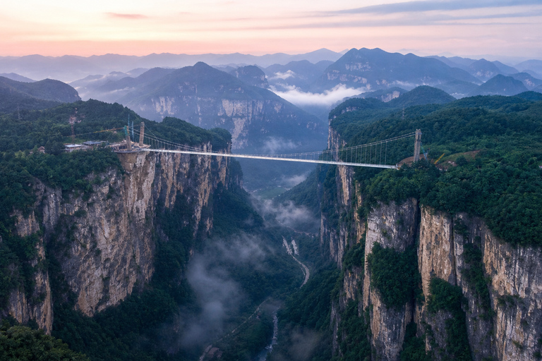Zhangjiajie: Grand Canyon & Glass Bridge E-Ticket Options English Guide Service Only