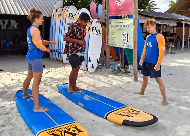 Visit Lombok Surf Lesson for Beginner in Selong Blanak Beach in Gili Trawangan