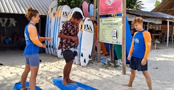 Lombok Surf Lesson for Beginner in Selong Blanak Beach
