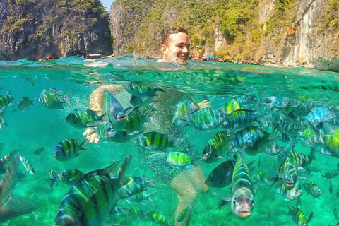 Ao Nang:Phi Phi Island 1 day with a private longtail boat From Ao Nang:Phi Phi Islands,Maya Bay Private Longtail boat