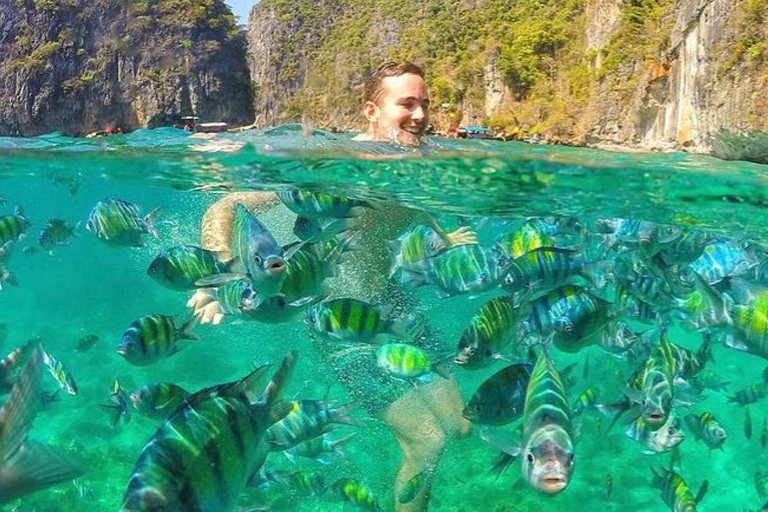 Ao Nang:Phi Phi Island 1 day with a private longtail boat From Ao Nang:Phi Phi Islands,Maya Bay Private Longtail boat