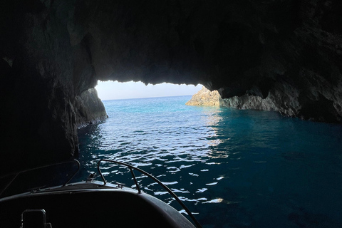 Zakynthos: Myzithres & Caves Private Romantic Sunset Cruise