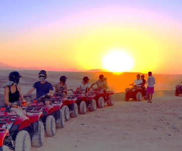 Hurghada: Quad Bike Tour of the Desert and Red Sea