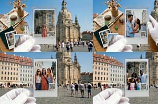 Dresden: Sofort-Magnetfoto mit QR-Code
