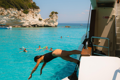Corfu: Paxos, Antipaxos, and Blue Caves Cruise with comfort!
