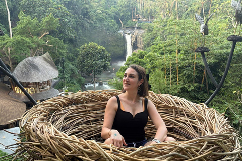 Bali: Swings, Koi Fish Photo Boat, Monkey Forest & Waterfall Private Tour all Ticket include