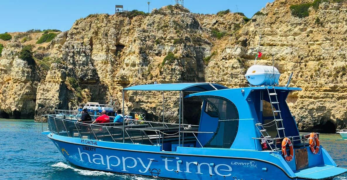 Benagil Caves on a Catamaran 2.5-hour tour for the whole family — a boat tour from Lagos, Portugal
