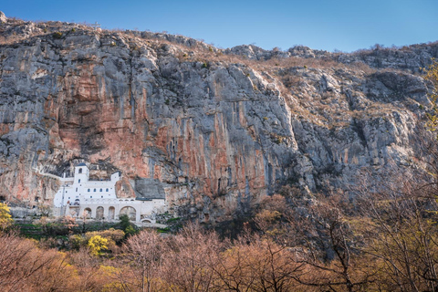 From Budva: Day Trip to Ostrog Monastery Group Tour from Sveti Stefan
