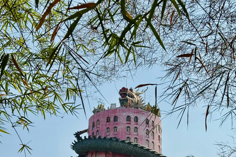 Floating Market on Paddle Boat & Dragon Temple Private Tour Private transport, Paddle Boat Ride + Live Tour Guide