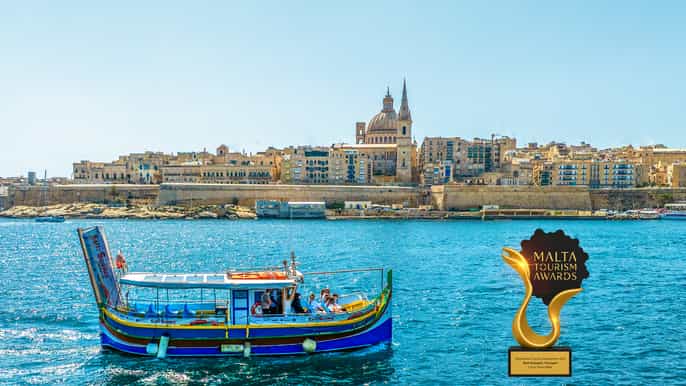 Tour in barca pluripremiato di Valletta e delle Tre Città da Sliema