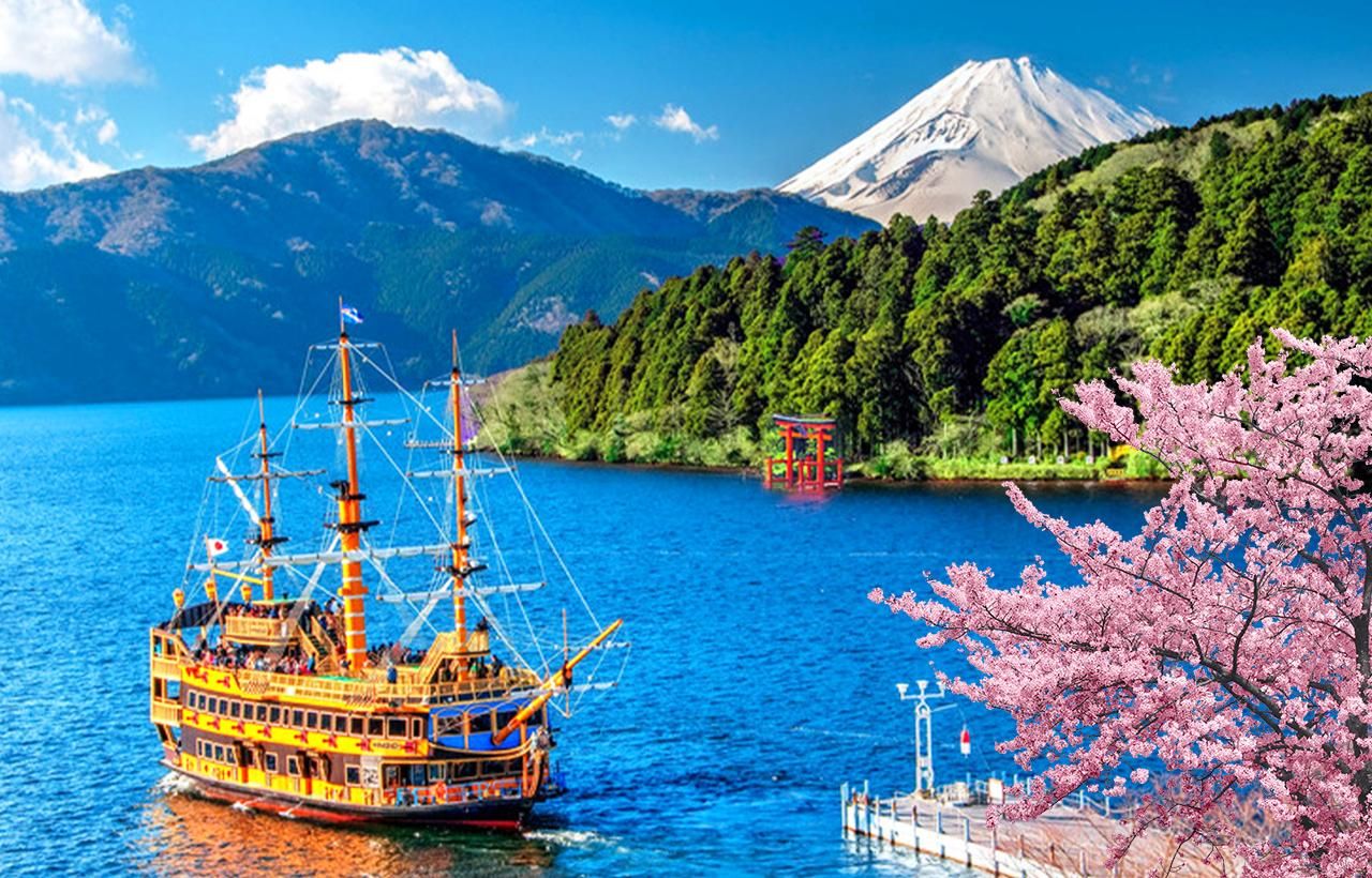 Tour zum Fuji, Hakone/Enoshima: Optionale Seilbahn/Bootsfahrt auf dem Ashi-See