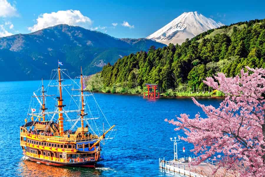 Mt.Fuji: Oshino Hakkai, Hakone, Owakudani Cable Car Tagestour. Foto: GetYourGuide