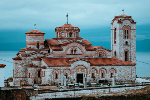 From Tirana/Durres: UNESCO Lake Ohrid with Boat day tour