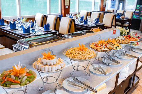 Best Halong 5-Star Day Cruise: Buffet Lunch, Wine &amp; JacuzziPick-up from Hanoi