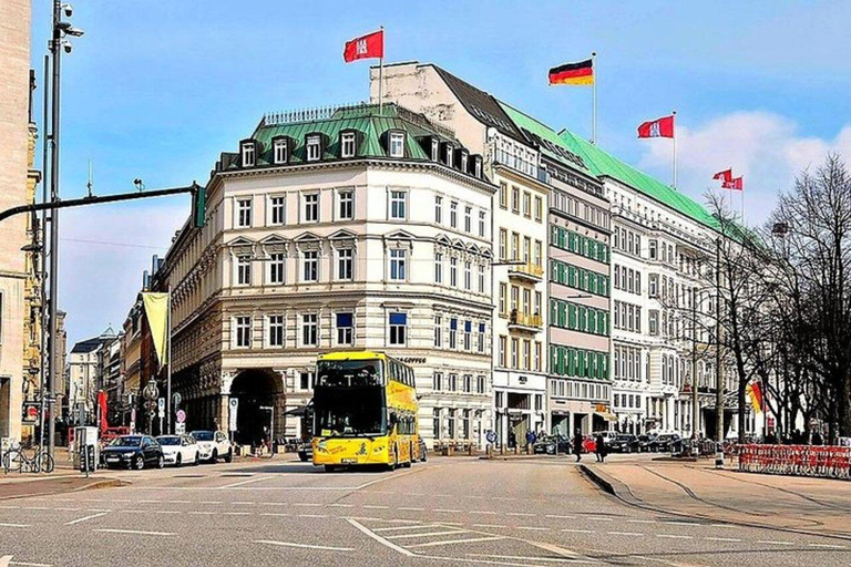 Hamburg: Hop-On Hop-Off Bus Tour Yellow Double Decker