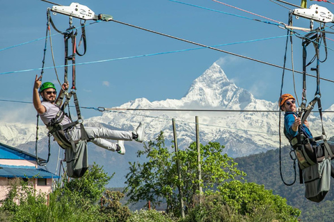 Pokhara: Zipline Adventure Tour with Hotel Transfers