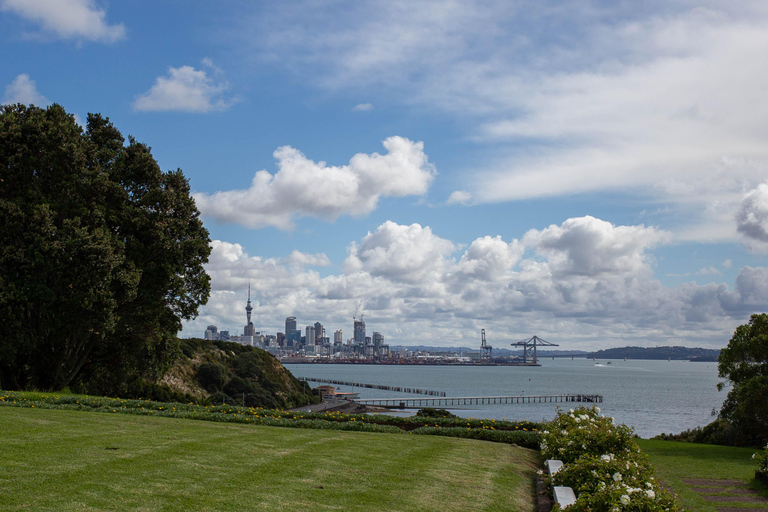 Auckland: City tour com prova de vinhos e praia de areia preta