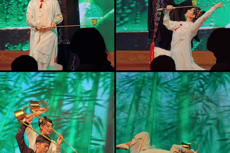 Beijing Teahouse: Live Show with Traditional Arts & Tea 3th-5th Row Seat ( including tea & 3 classic Chinese snacks)