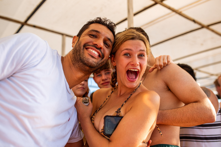 Dubrovnik: Sunset Boat Party with DJ & Blue Lagoon Swim Stop