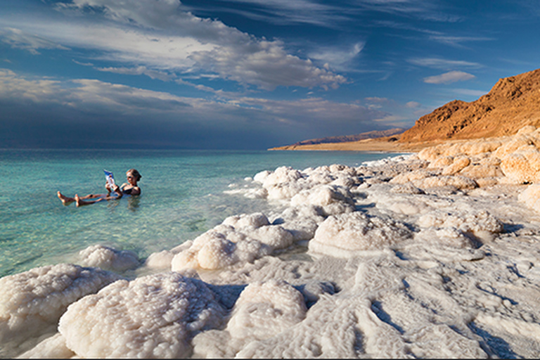 Jordan Private Day Tour: Pink Lake, Crystal Beach &Dead Sea Transportation Only