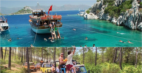 Marmaris Combo Tour Jeep Safari with Sunset Boat Trip