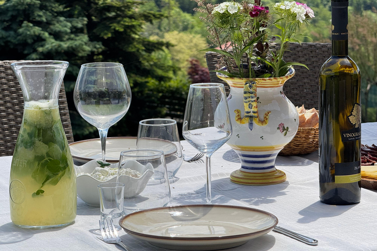 Sarajevo: Family Garden Meze, Drinks, and City Views