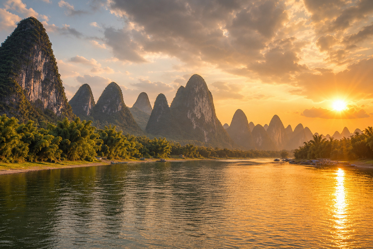 Guilin: Li River Cruise to Yangshuo | 3-5 Star Options From Yangshuo to Yangdi: Li River 3-Star Cruise