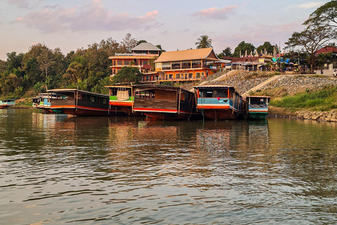 Luang Prabang : Croisière de 3 jours en bateau lent vers Chiang Rai