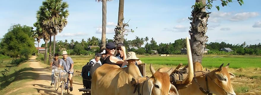 Kratie : Tour de l'île de Koh Trong à vélo avec collations