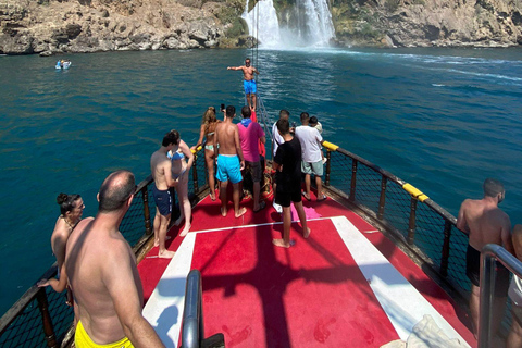 Antalya: Duden Waterfall Relax Boat Trip with Lunch Relax Boat Trip with Hotel Pick Up and Lunch