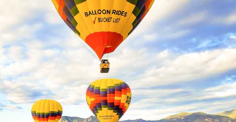 Colorado Springs: Let teplovzdušným balónom pri východe slnka