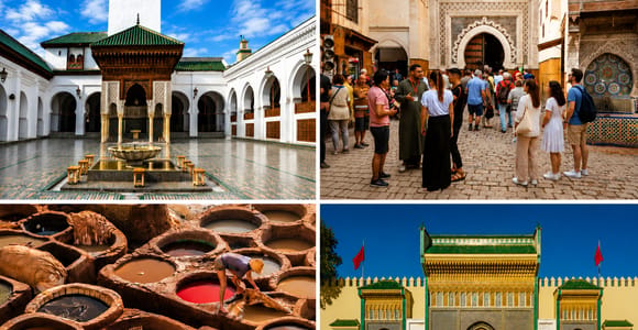 Fes: Royal Palace, Al Attarine Madrasa, Tannery & Souks Walk