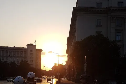 Sofia: Night Electric Scooter Guided Tour
