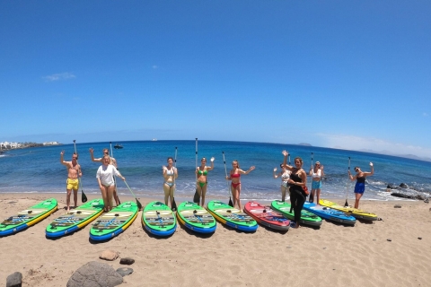 Playa Blanca: Clase de stand up paddle para principiantes