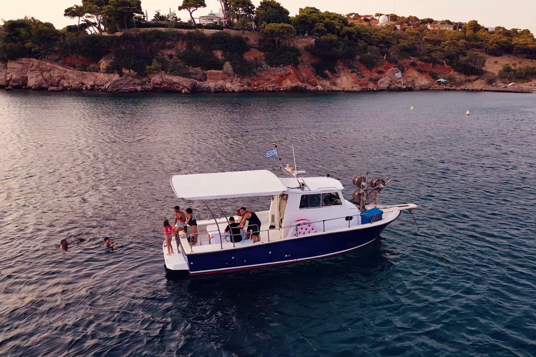 Glyfada Atenas : Excursión de Pesca y Natación con Almuerzo