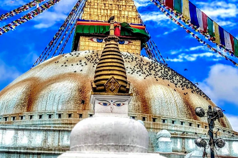 O melhor de Kathmandu: Guia de turismo particular, carro e tour personalizadoExcursão de 1 dia com veículo em língua estrangeira